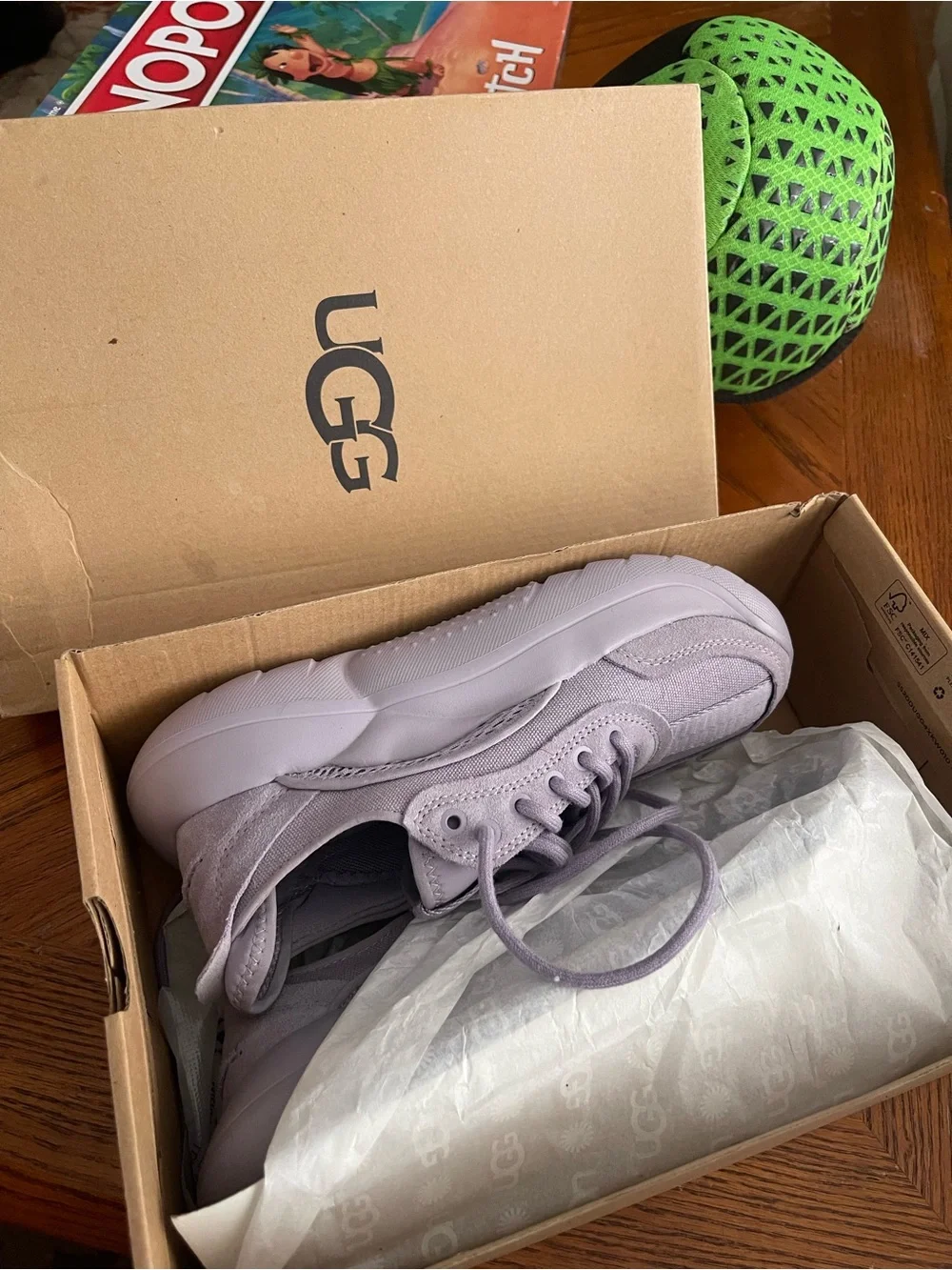 UGG Lilac Suede Platform Sneaker